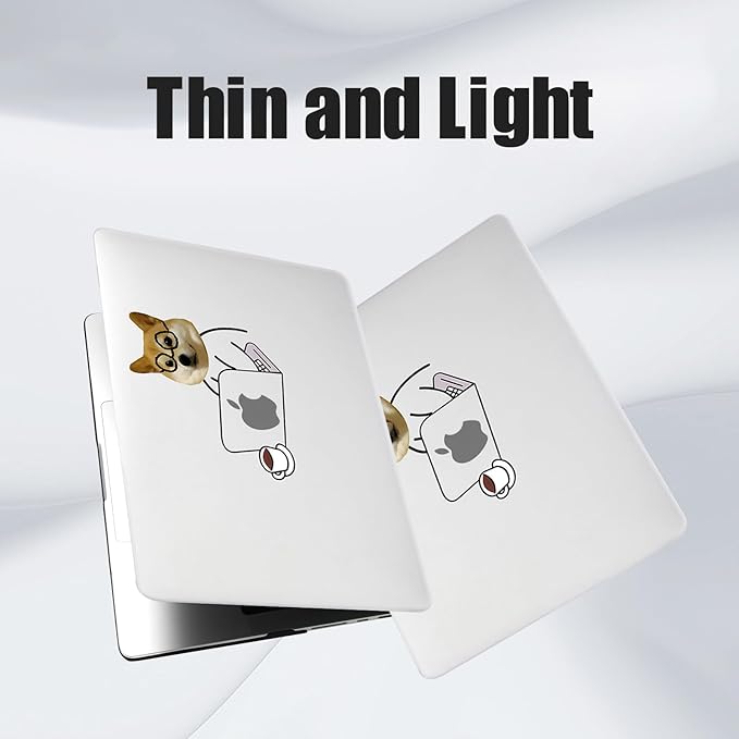 DTangLsm for MacBook Air 13 inch Case 2025 2024-2022 M4 M3 M2 A3240 A3113 A2681, Cute Plastic Hard Shell Cover for MacBook Air 13.6 inch Case Dog Mac Book Air M2 Cover+Keyboard Skin, Hard-Working Dog