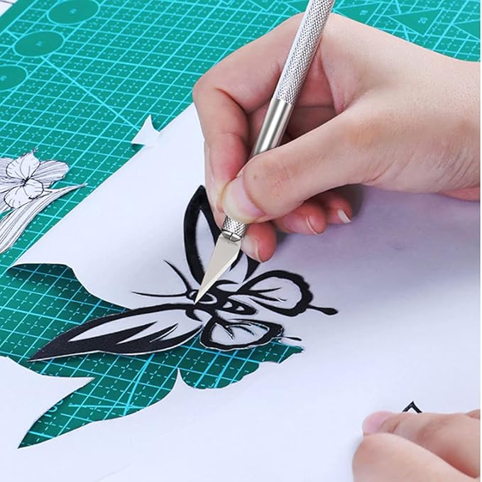 Jneoace Exacto Knife Precision Carving Craft Hobby Knife Kit with 40 PCS Exacto Blades for DIY Art Work Cutting, Hobby, Scrapbooking, Stencil