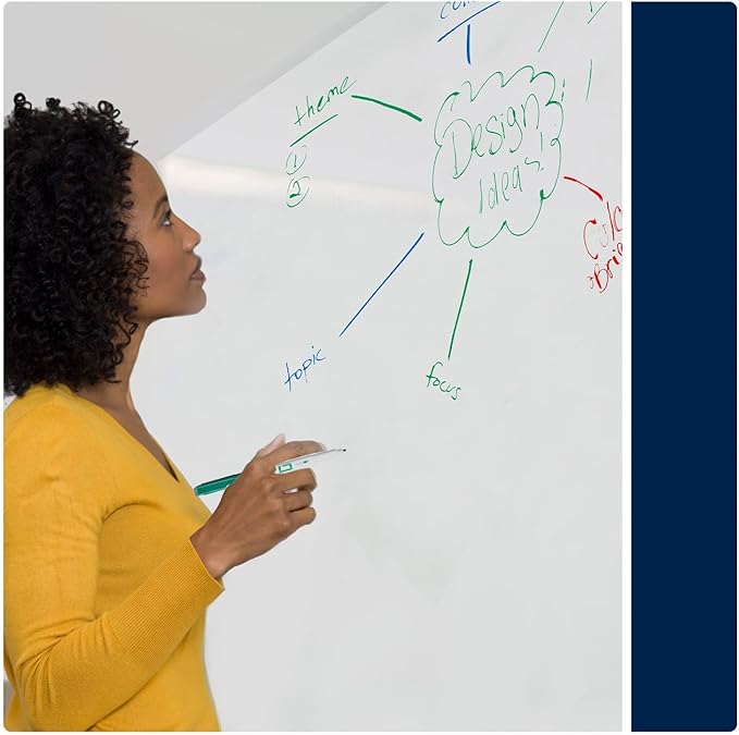 Quartet Dry Erase Markers, Fine Tip White Board Dry Erase Markers with DryGuard Ink Protection, Office Essentials, Black, Red, Blue, Green, 36 Pack (Q120Z03-R)