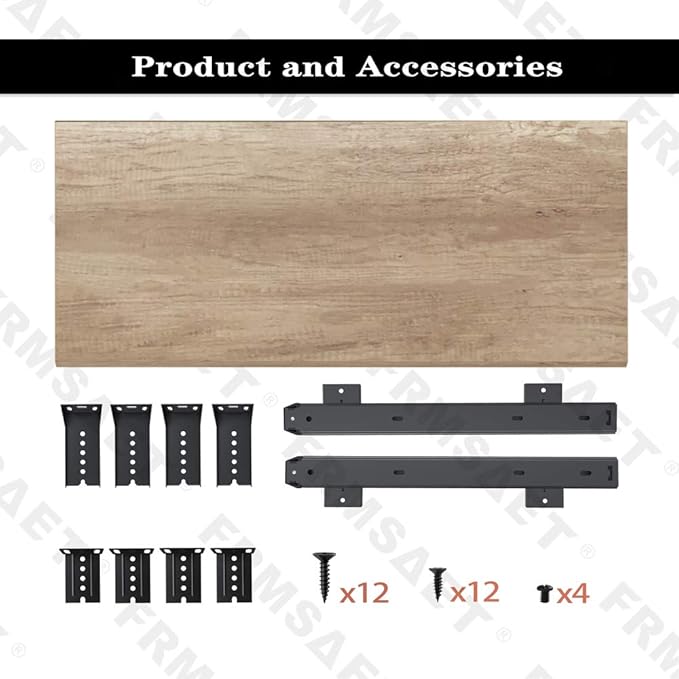 FRMSAET Furniture Accessories Office Product Desk Suits Hardware 20/24/30 inches Keyboard Drawer Tray Wood Holder Under Desk Adjustable Height Platform. (30 inches, Burlywood)