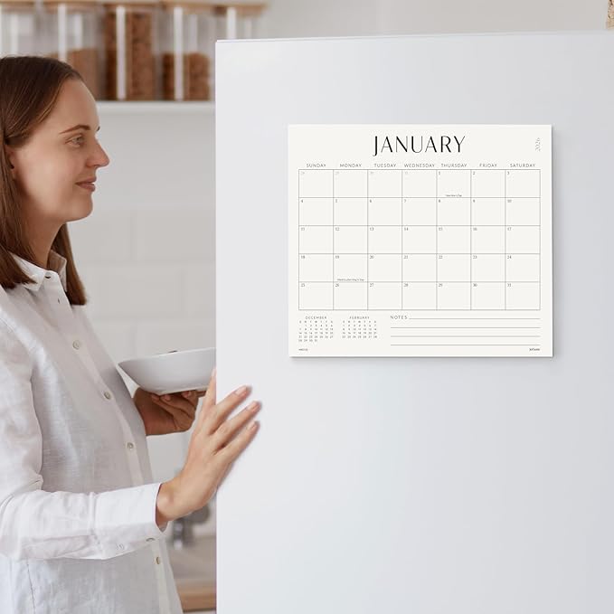 Jotsome Magnetic Calendar for Refrigerator 2025-2026, Monthly Fridge Calendar From Now to December 2026 13x11 inch, Easy Planning