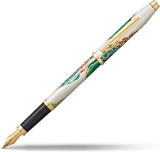 Cross Wanderlust Refillable Fountain Presented in a Luxury Gift Box - Medium Point, Black Ink,