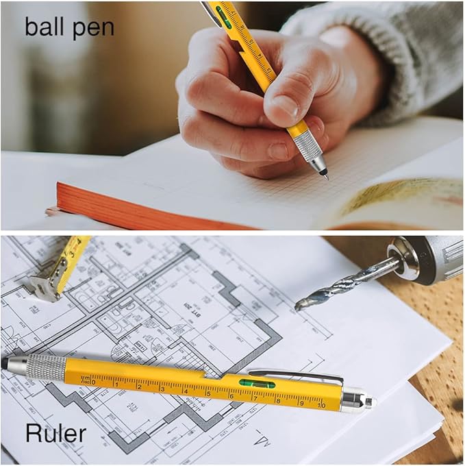 Dad Gifts for Fathers Day, 10 in 1 Multitool Pen, Stocking Stuffers for Mens Gifts for Him Husband, Father's Day for dad, Birthday for Men, Tools Cool Gadgets,Office Gift