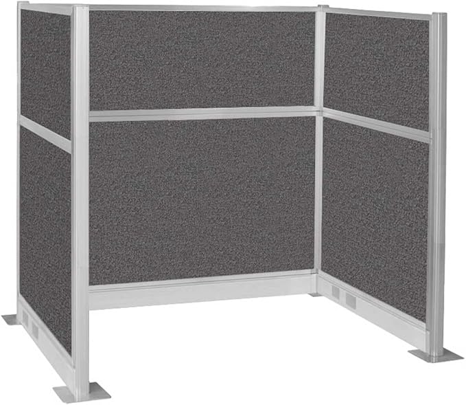 Versare Pre-Configured Hush Panel Electric Cubicle | Workstation Divider Walls | Cubicle Privacy Panels | Office Partition Walls