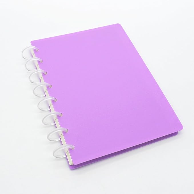 100pcs Discbound Notebook Discs DIY Planner Accessories fits for Tul,Levenger,Arc,Happy Planner,Talia(Clear,1.1inch/28mm)