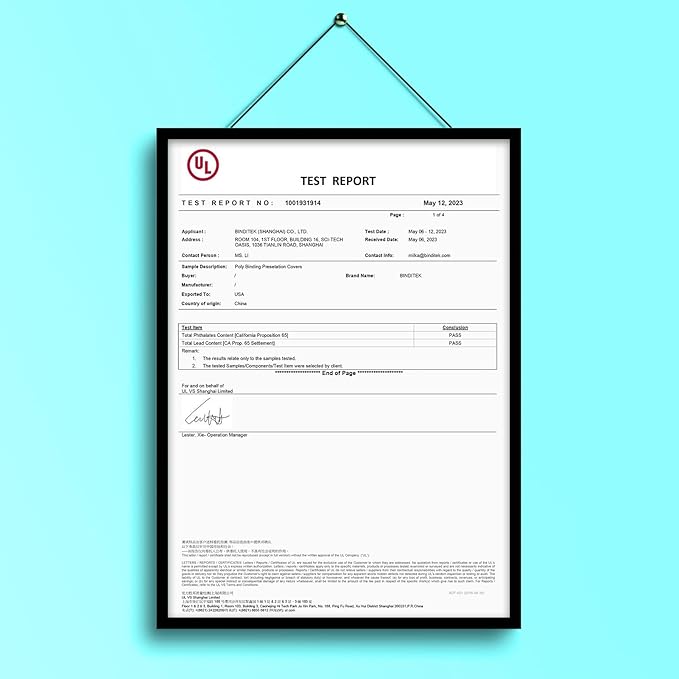 Binditek 50 Pack 16 Mil Leather-Textured Heavyduty Polycovers, Plastic Binding Presentation Covers, Letter Size, 8-1/2 x 11, Unpunched, Square Corners, Black