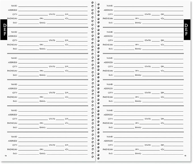 Current Mary Engelbreit Address Book - 94 Pages; Small 5" x 8-1/2" Size for Purse or Office, Spiral Bound Soft Cover Organizer for Contacts, Addresses, Email, & Phone Numbers + 50 Replacement Stickers