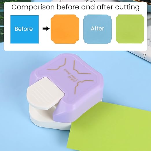 MyArTool 3 in 1 Beauty Shape Corner Punch, 3 Way Corner Paper Punch for Paper Crafts, Laminate, Cardstock, Business Card, DIY Projects, Photo, Card Making and Scrapbooking