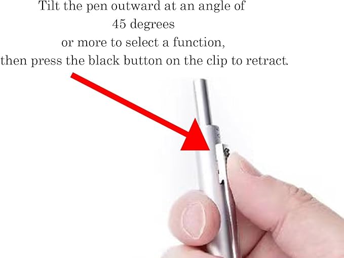 4 in 1 Multi Function Refillable and Retractable Multi Color Pen,Black Red Blue Ballpoint Pen and 0.5mm Multicolor Pencil, Multicolor Pen Gift for Journaling (Grey)