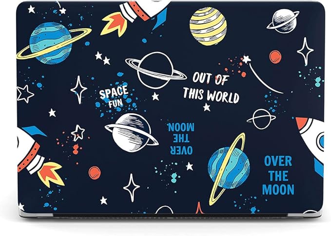 Case Compatible with MacBook Pro 15 inch 2019 2018 2017 2016 Release A1990 A1707 with Touch Bar, Plastic Hard Shell Laptop Case Cover & Keyboard Protector - Planet