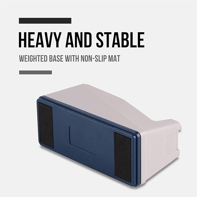 Lichamp Desktop Tape Dispenser Holder with Large 3 inch Core for Masking/Heat Transfer Sublimation/Painters and Freezer/Kitchen Tape,0128GY