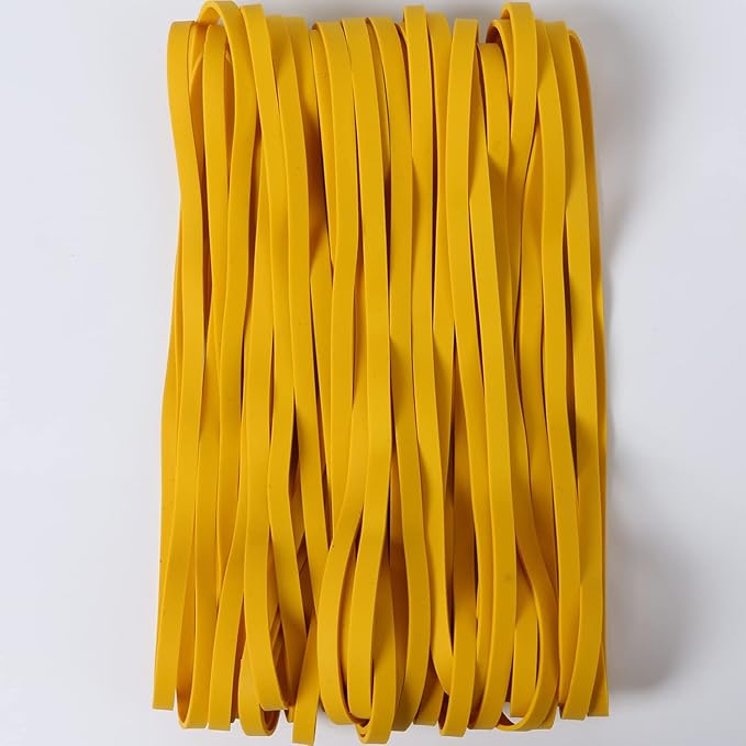 AMUU Rubber Bands 50 Pack 8inch Big Large Rubber Band for Trash Cans Elastic Rubber Bands for Office Supplies File Folders Box Books gifts Notebook