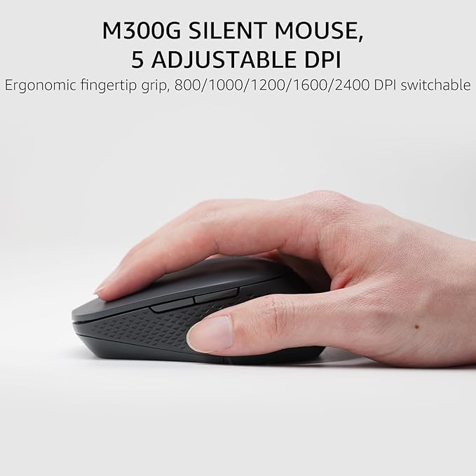 Rapoo Wireless Keyboard and Mouse Combo, Blade-Series E9310M 99-Key Ultra-Thin Keyboard and M300G Silent Mouse, Support 4 Devices, Quiet, Compact, Battery Powered, for Windows/Mac/Linux/Chrome