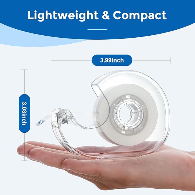 ALSISK Transparent Tape with Dispenser and Refills,Clear Tape for Home,School and Office Supplies,0.7x1000 Inch, 8 Pack