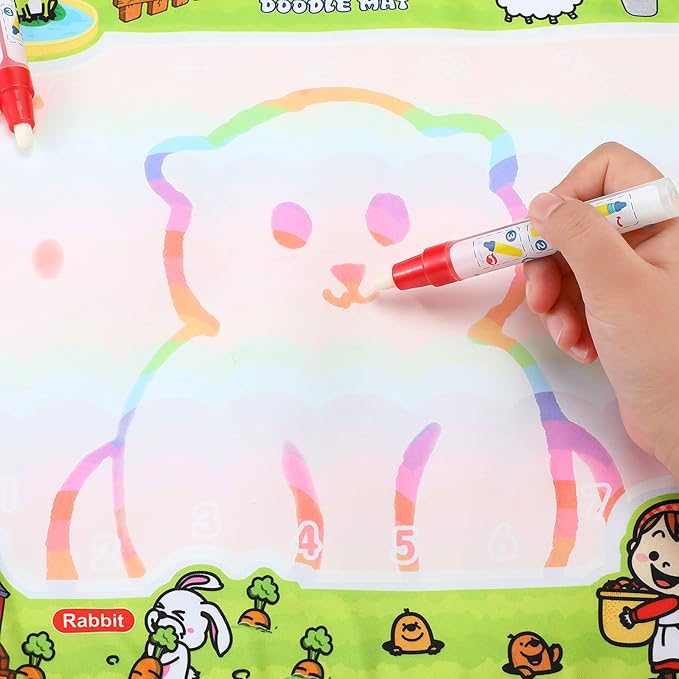 Tenare 10 Pcs Water Pens Water Doodle Pens Replacement Drawing Markers Doodle for Toddlers Kids Painting