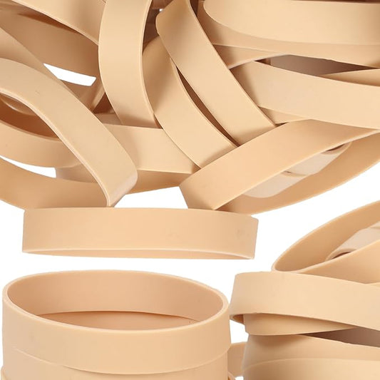 Size #84 Tactical Rubber Bands,Elastic Band Beige Rubber Band 50pcs Heavy Duty Wide For Office Home Supplies(3-1/2" x 1/2'')