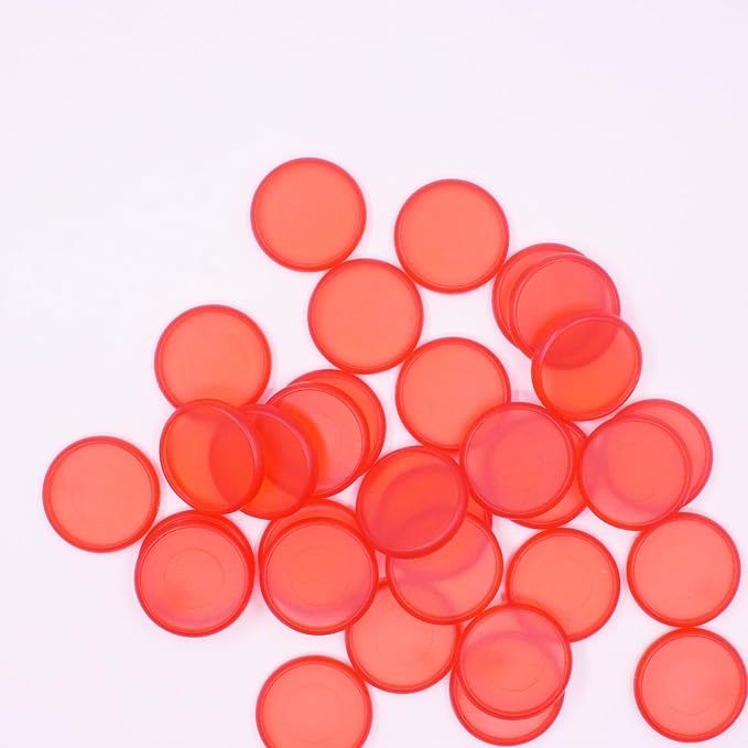 100pcs Discbound Notebook Discs DIY Planner Accessoriesfits for Tul,Levenger,Arc,Happy Planner,Talia(Transparent Red,1.26 inch/32mm)