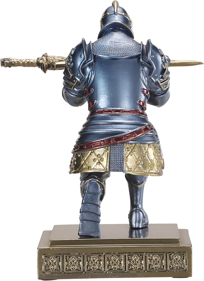 Medieval Knight Pen Holder Office Desk Decor Gifts for Men Father Husband Him Unique
