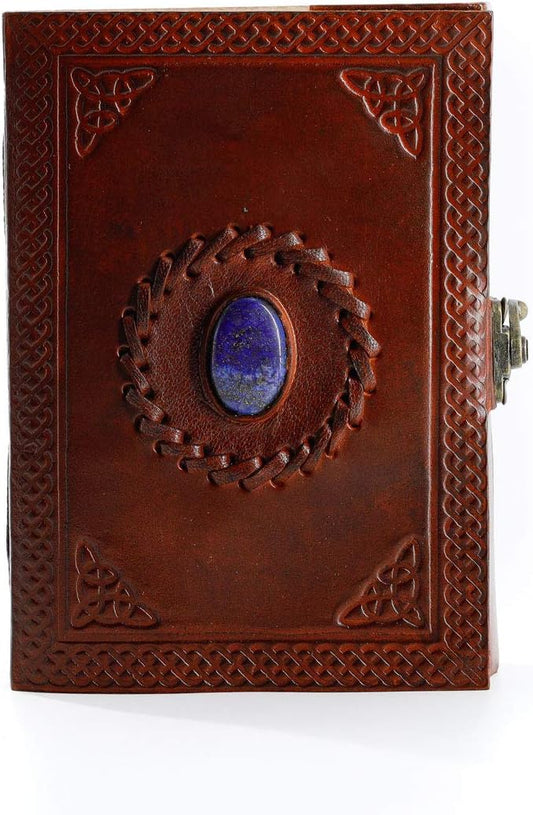 Vintage Leather Journal Handmade Buffalo Non-Refillable Deckle Edge Paper – Leather Bound Journal for Women Men Vintage C-Lock Closure Ideal for Writing & Travel for Artists