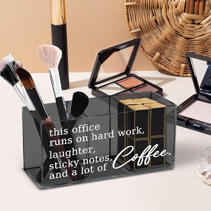 Funny Office Gifts Pen Holder, Funny Coworker Gifts Pencil Holder for Desk, Gifts for Coworkers, Office Humor Gifts Acrylic Pen Pencil Holder Organizer for Office Desk Accessories