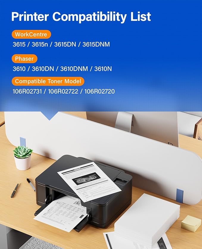 Phaser 3610 WorkCentre 3615 Black Extra High Capacity Toner Cartridge Replacement for 106R02731 106R02722 106R02720 Compatible for Xerox 3615 3615n 3615DN 3615DNM 3610 3610DN 3610DNM 3610N Printer Ink