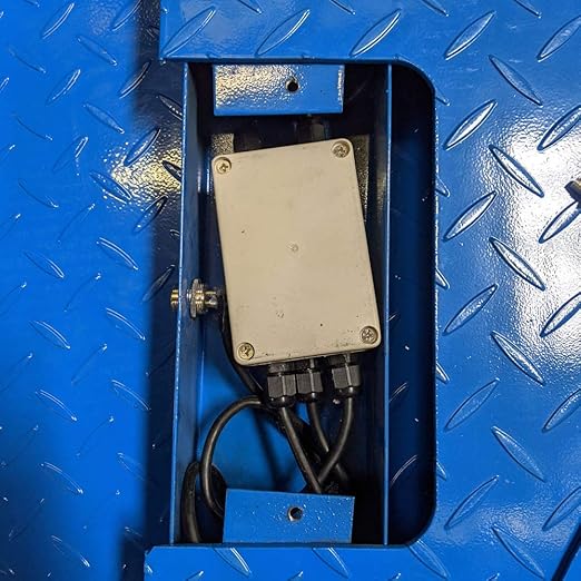 PEC Tools FS Series Professional Grade Steel Floor Scale - Heavy-Duty Pallet Scale and Shipping Scale for Industrial Use - Weighing Scale for Packages Up to 10000x1lbs - 48x60