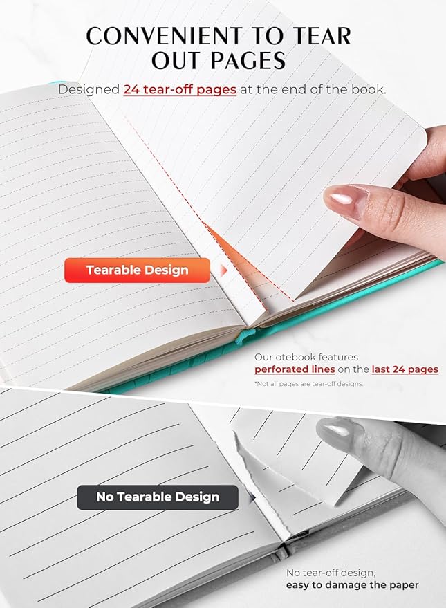 AISBUGUR Pocket Notebook, Small Notebook, 2-Pack Total 320 Pages,3.7" x 5.7" Pocket Notebook (2 Pack, Turquoise Wave)