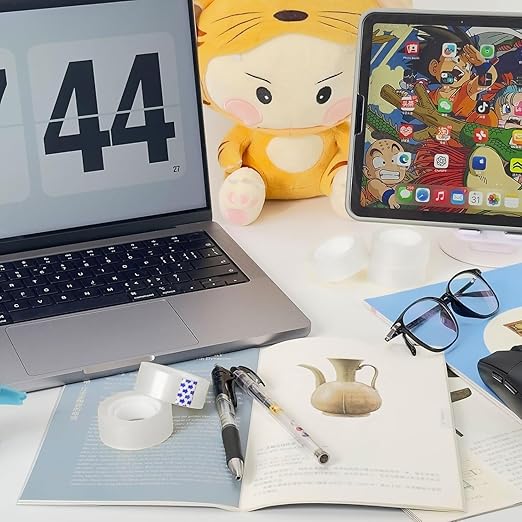 48 Rolls Clear Tape Refills, Stationery Tape Refills Rolls for Dispenser, Gift Wrap Transparent Tape for School, Home, Office, High Viscosity, Odorless, 1 Inch Core, 3/4 x 800 inches