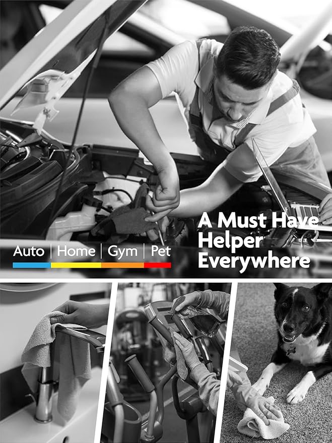 Fantasticlean Microfiber Cleaning Cloth Roll -40 Pack, Tear Away Microfiber Towels, 12" x 12", Reusable, Washable, Scratch Free, Ultra Absorbent Dish Rags for Car, Home, Garage or Shop (DimGrey)