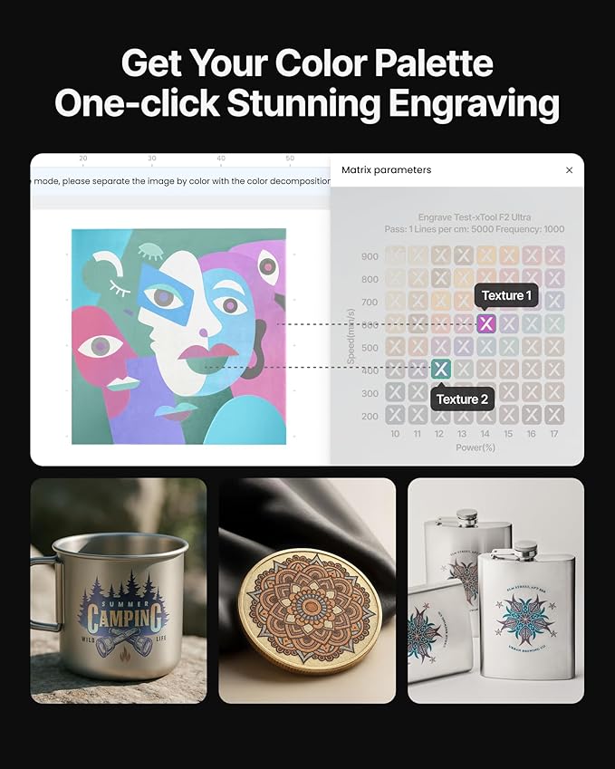 xTool F2 Ultra Single 60W MOPA Fiber Laser Engraver, 100+ Color Metal Engraving, Dual 48MP Cameras, Auto Streamline, 15,000mm/s Ultra-Fast, AI Powered 3D Laser Engraving Machine