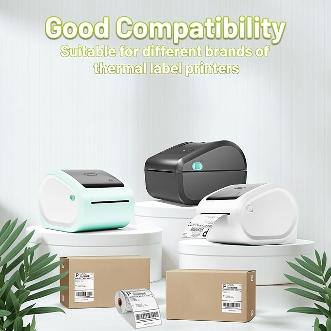 4x6 Thermal Labels, Shipping Address Label (Pack of 250 4x6 Roll Labels) - Compatible with JADENS, ASprink, Phomemo, Rollo, Zebra, Omezizy and Other Thermal Printers