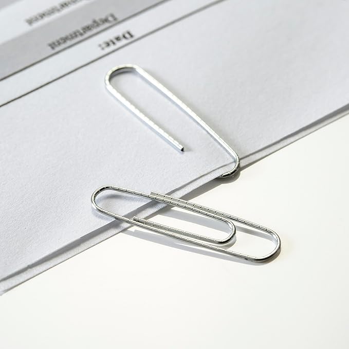 Officemate Premium #1 Paper Clips, 600 Paper Clips (6 Boxes of 100 Each)