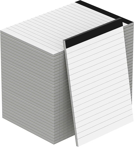 Notepad for Daily Planning and Organization of Work – 4 x 6-inches Lined Paper – Thick Bright White Paper – 30 Pages – Note Pads Ruled Pages – Pack of 30
