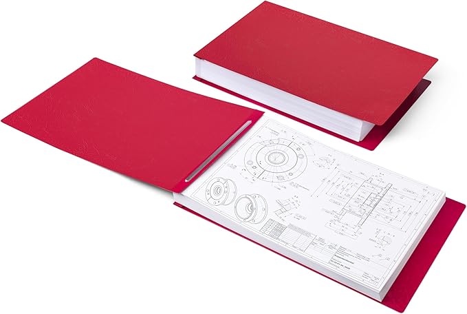 Durable 11x17 Professional Compressed Fiberboard Report Covers – Pack of 10 (Executive Red)