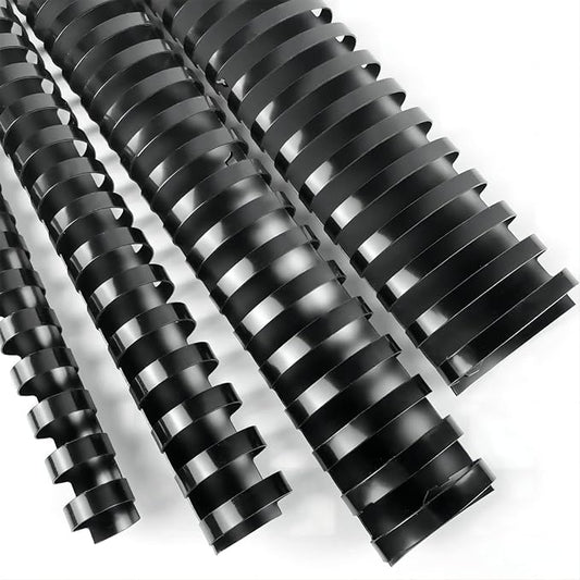 HOUYEE 40 Pack Multi-Size Ring Binding Combs: 5/8 Inch, 1 Inch, 1-1/2 Inch, Letter Size Black Plastic Spines