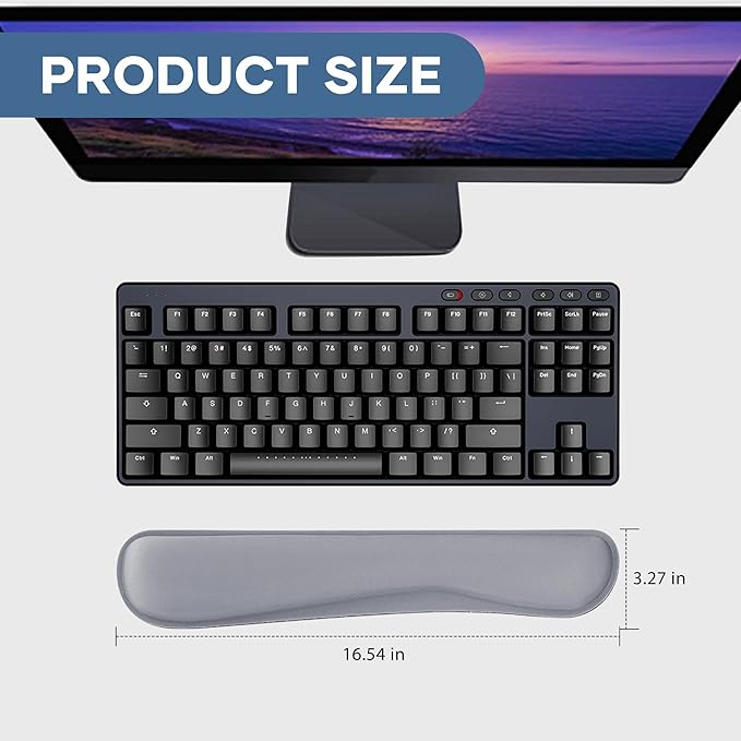 Office Ergonomic Memory Foam Computer Mouse and Keyboard Wrist Rest pad Support Carpal Tunnel, Wrist Rest for Keyboard and Mouse, Wrist Support Set