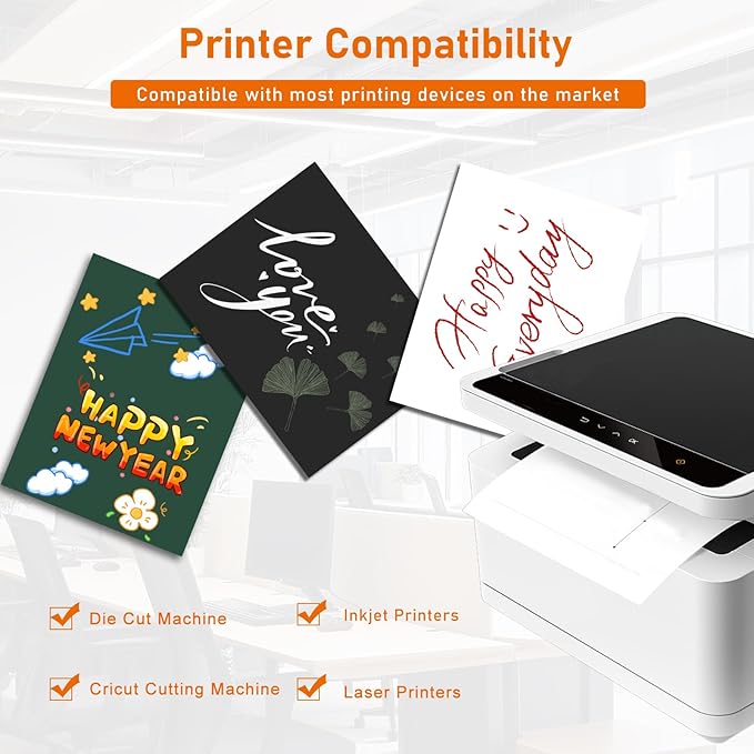 28 Sheets White Cardstock 8.5 x 11 Certificate Paper, 92lb Heavyweight Printer Paper Card Stock for Wedding, School Crafting, Memus, Making Cards, Business Cards, Invitations