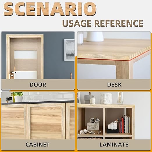 GSCIT Club Oak Edge Banding, 7/8 inch x 50ft roll of Veneer Edge Banding Preglued Flexible, Real Wood Tape Banding