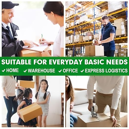 HERKKA Clear Packing Tape, 18 Rolls Heavy Duty Packaging Tape for Shipping Packaging Moving Sealing, Thicker Clear Packing Tape, 2 inches Wide, 65 Yards Per Roll, 1170 Total Yards