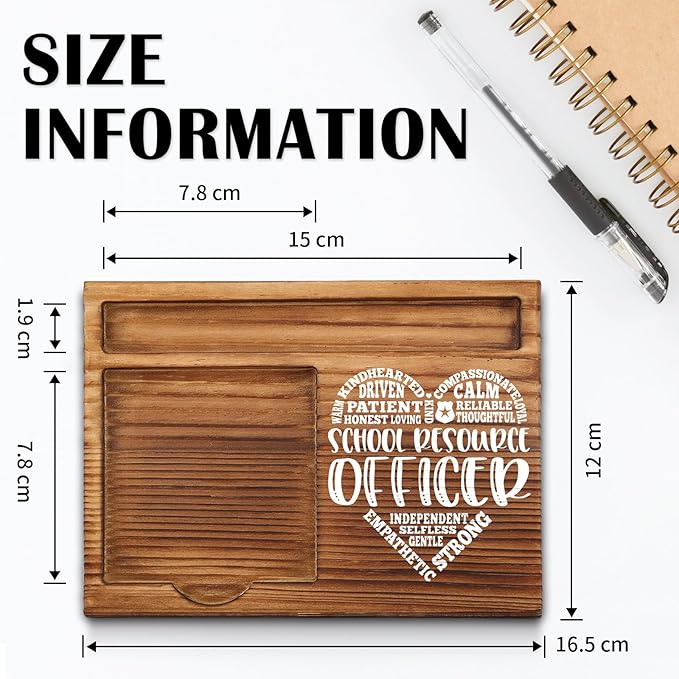 School Resource Officer Sticky Note Holder, School Resource Officer Office Decor Gifts, School Resource Officer Thank You Appreciation Gifts for Women Self-Stick Note Pad Holders WPP22