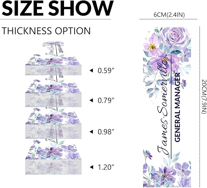 Desk Name Plate Personalized, Custom Name Plate for Desk, Acrylic Desktop Accessories, Office Gift & Decor for Women Men, Teacher Nurse Boss Employee Appreciation Gifts