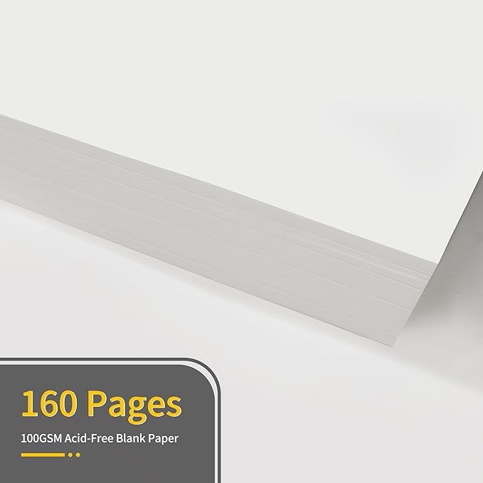 Annecy Blank Journal Notebook, Medium 5.5x 8.25, 160 Pages 100GSM Writing Paper, A5 Deep Green Linen Cover