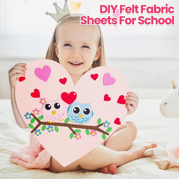 Reginary 120 Pcs 16 x 18 Inch Felt Sheets for Craft 40 Assorted Color Felt Squares Stiff Paper for Back to School Fall Thanksgiving Halloween Xmas DIY Craft Sewing Patchwork (Classic)