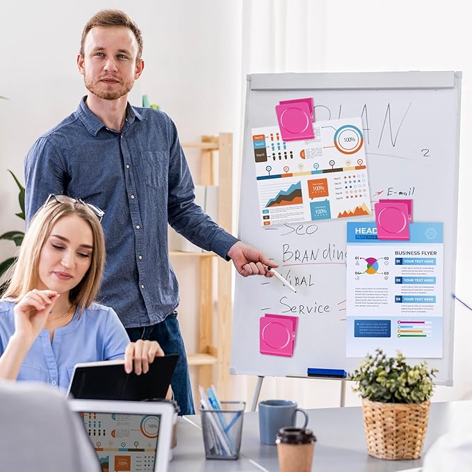 FINDMAG Pink Magnetic Clips, 2.2inch Heavy Duty, Strong Magnet Clips for Fridge, Whiteboard, Classroom, Office (Pack of 4)