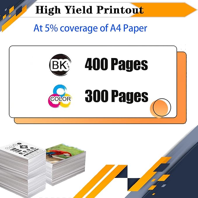 PG-260XL CL-261XL PG260 PG-260 CL261 CL-261 Ink Cartridges, Compatible for Canon TS6420a TS6420 TR7020a TR7020 TS5320 All in One Printers【High Print Volume with Chip Black*1+Color*1