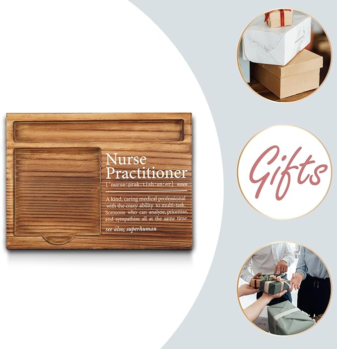 Nurse Practitioner Gifts for Women, Men, Nurse Practitioner Week Gifts, Nurse Practitioner Office Decor, Appreciation Thank You Gifts for Nurse Practitioner NP Self-Stick Note Pad Holders GAA42