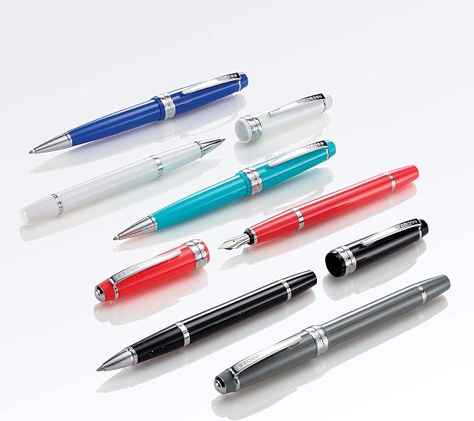 Cross Bailey Light Refillable Rollerball Pen Presented in a Everyday Gift Box - Medium Point, Black Ink, Polished Teal