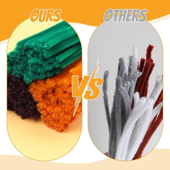 UzecPk 690PCS Pipe Cleaners for Crafts, Pipe Cleaner Sunflower Kit, Pipe Cleaner Flowers Kit with Instructions, Sunflower Pipe Cleaners for Flowers DIY Art and Craft Decorations