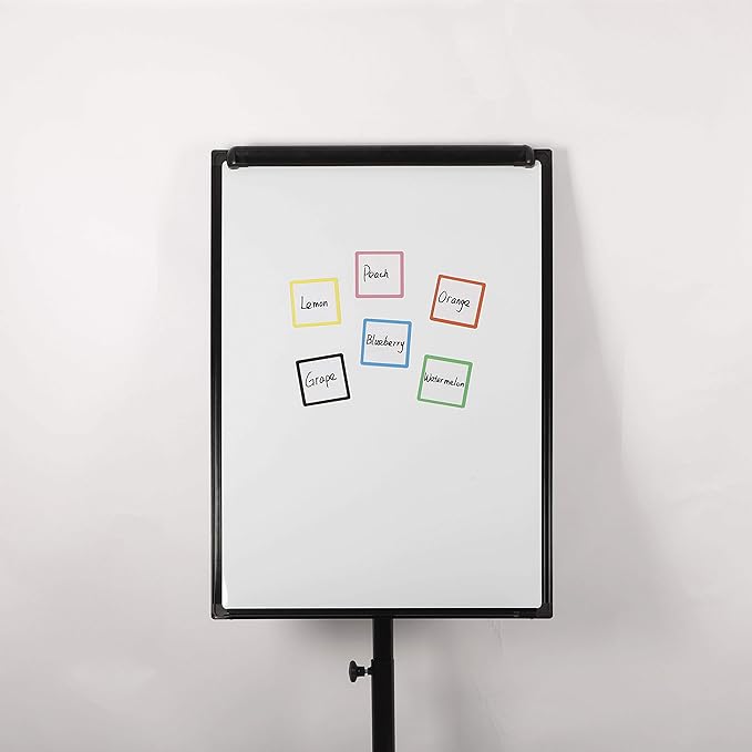 Dry Erase Magnets Set - 24 Pack - 4x4 in Whiteboard Magnetic Notes Planning Pads Labels - Small White Board Magnet Strips Name Tags for Home, Office and Classroom