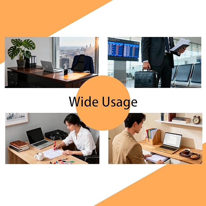 3-Ring Portfolio Binder, Zipper Folder with Writing Pad,PU Leather with Pockets,Professional Organizer with Laptop Sleeve and Folder (Black)